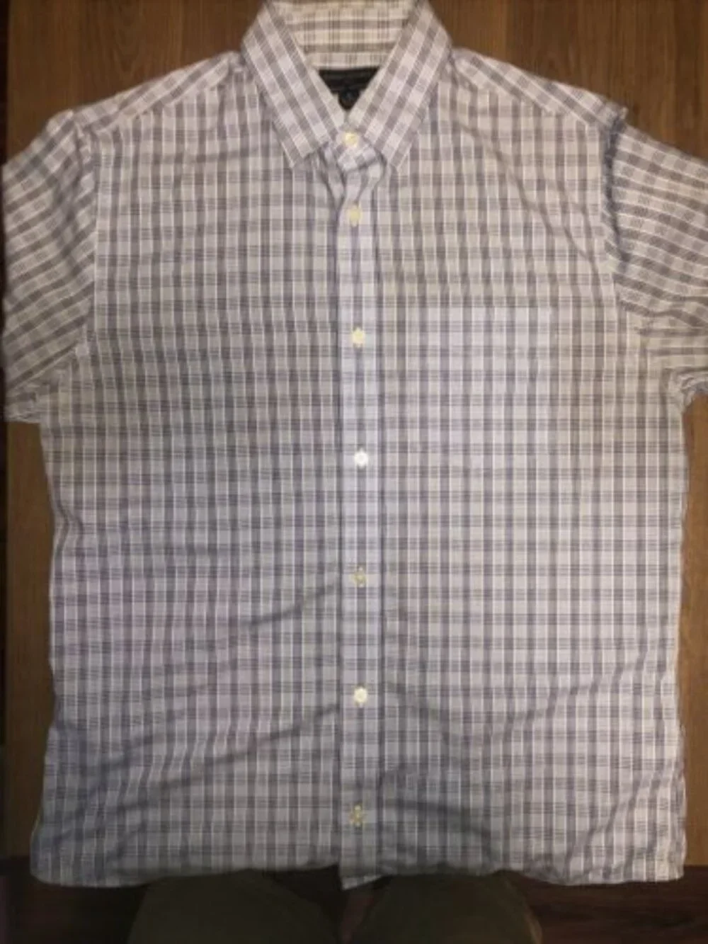 Banana Republic M 15 15.5 Men's Button Up Long Sleeve Shirt Classic Fit Blue
